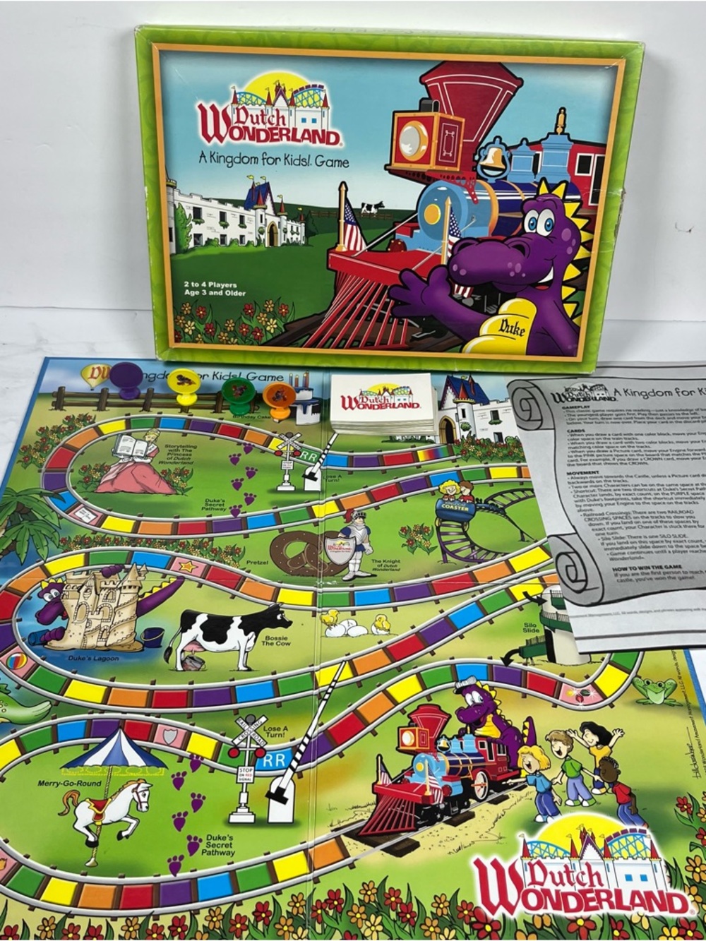 Dutch Wonderland Board Game Amusement Park Souvenir 2008 Lancaster PA